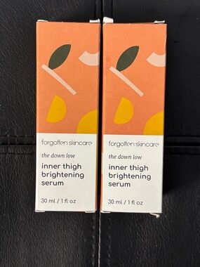 Forgotten Skincare The Down Low Inner Thigh Brightening Serum - Lot of 2 - New